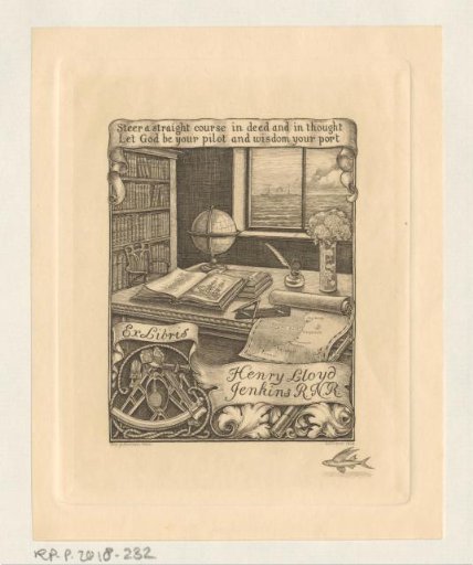 Ex libris of Henry Lloyd Jenkins