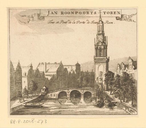 View of the Jan Roodenpoort Tower in Amsterdam