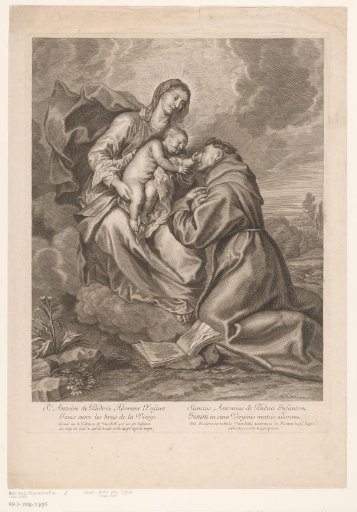 Mary with Child and kneeling Saint Anthony of Padua