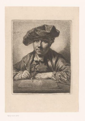 Self-portrait of Georg Friedrich Schmidt