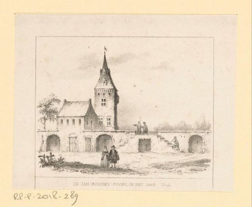 View of the Jan Roodenpoort in Amsterdam, 1544