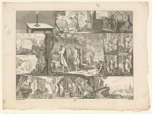Sheet with various encyclopedic representations