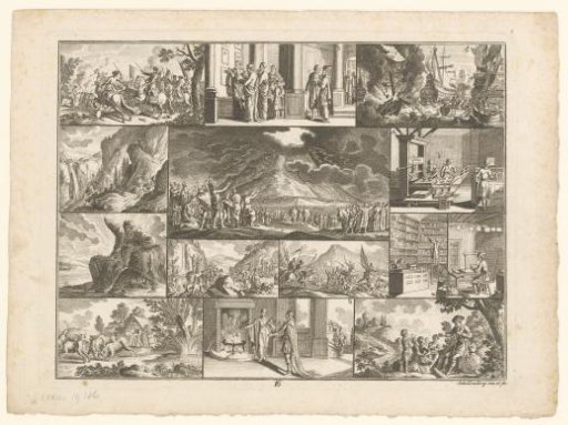 Sheet with various encyclopedic representations