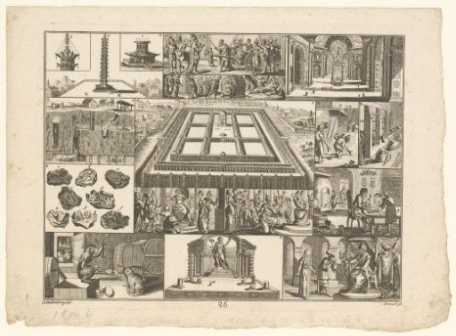 Sheet with various encyclopedic representations