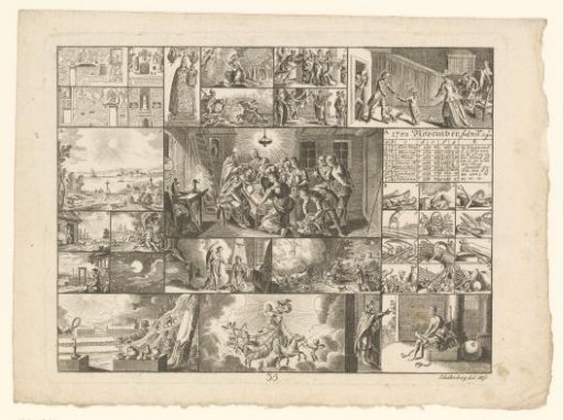 Sheet with various encyclopedic representations
