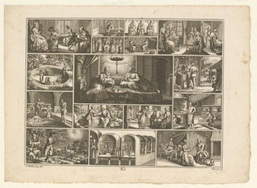 Sheet with various encyclopedic representations