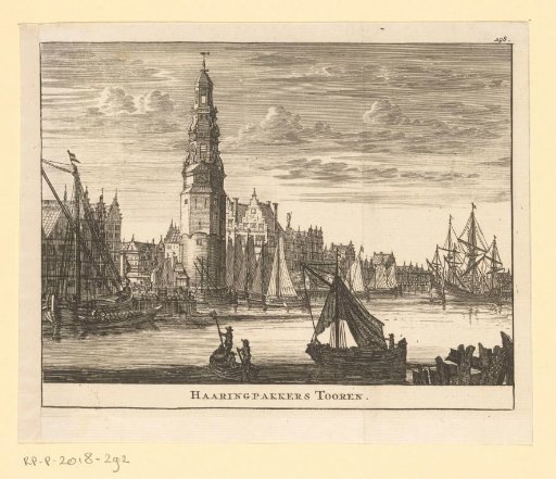 View of the Haringpakkerstoren in Amsterdam