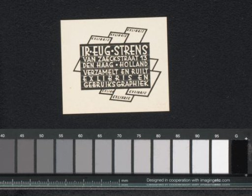 Ex libris of Eugène Strens