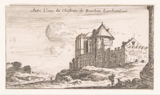 Another view of the castle of Bourbon l'Archambault