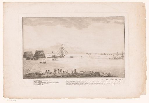 Departure of a Boat at the Shipyard (Left Sheet)
