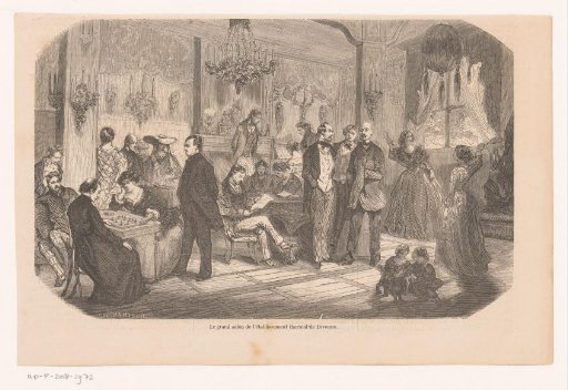 Company in the great salon