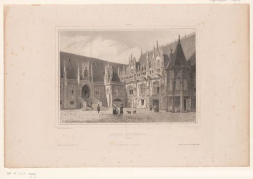 View of the Palais de Justice in Rouen