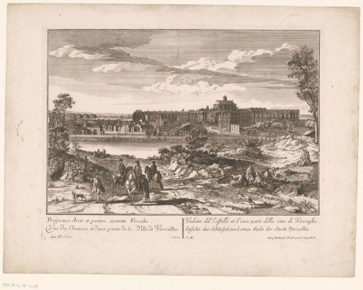 View of the Palace of Versailles and Part of the City