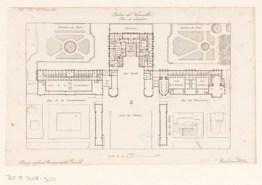 Ground Plan of the Palace of Versailles