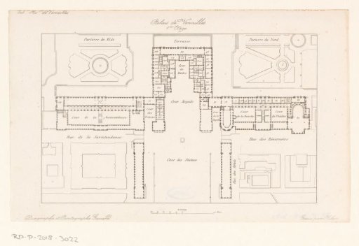 First Floor Plan of the Palace of Versailles