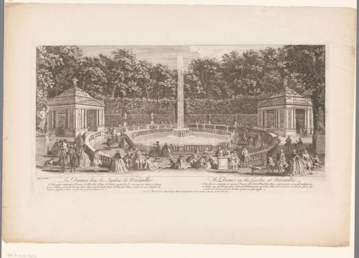 View of the Gardens of the Palace of Versailles