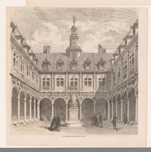 Courtyard of the Stock Exchange in Lille