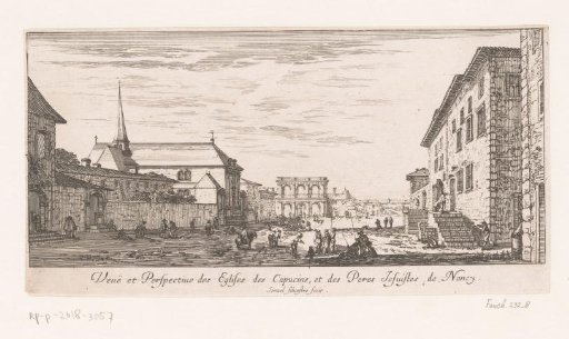 View of two churches in Nancy