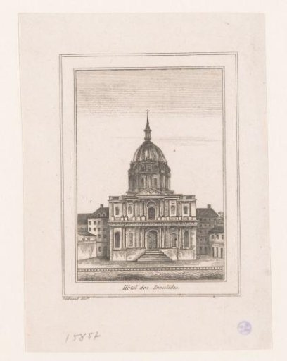 View of the Hôtel des Invalides in Paris