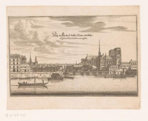 View of Notre-Dame in Paris from the Seine