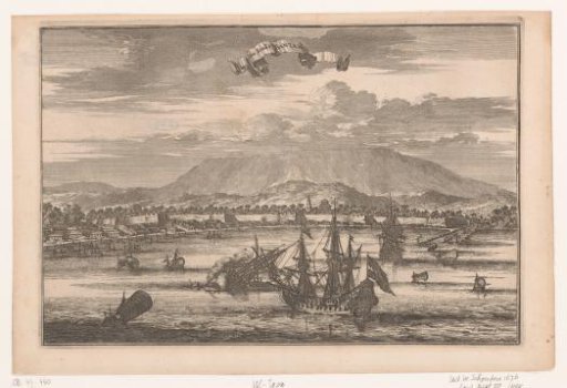 View of the city of Banten, seen from the sea