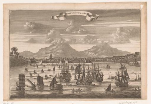 View of the city of Jepara, seen from the sea