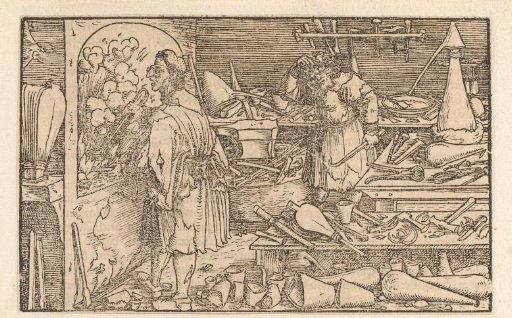 Two Alchemists in Their Workshop