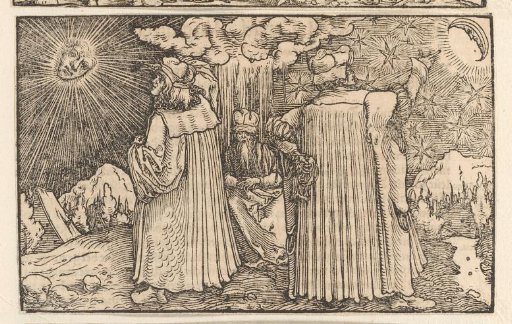 Two Men Studying the Sun and the Moon