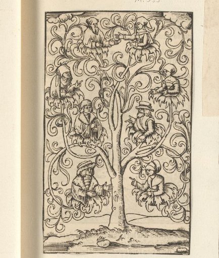 Tree with half-figures