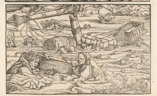 Drowning victims of a shipwreck