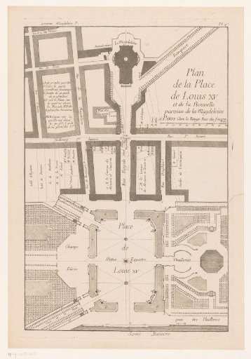Plan of the Place de Louis XV