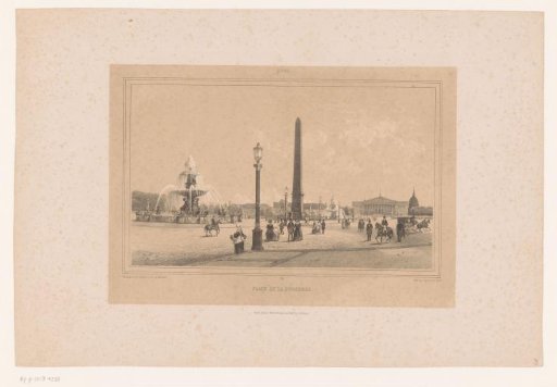 View of the Place de la Concorde in Paris