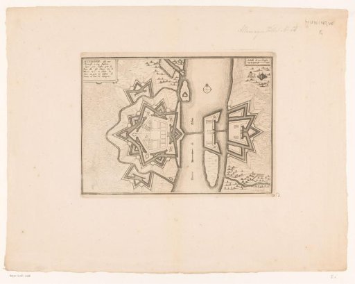 Plan of Huningue, ca. 1702