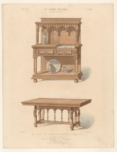 Display cabinet and table