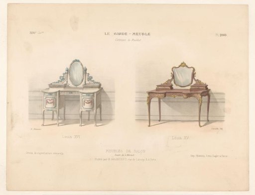 Two coffee tables, in the Louis XVI style and the Louis XV style