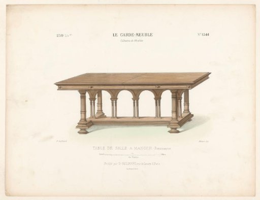Dining table in Renaissance style
