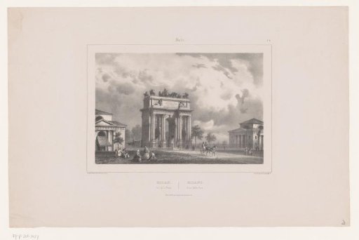 View of the Arco della Pace in Milan