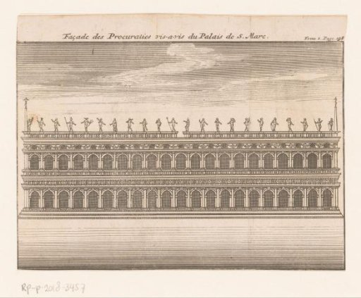 View of the Biblioteca Marciana on the Piazza San Marco in Venice