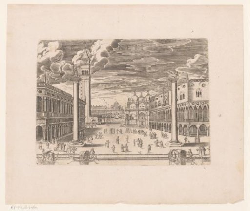 View of St. Mark's Square in Venice