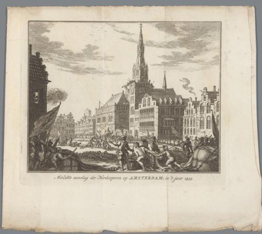 Anabaptist riot on the Dam in Amsterdam