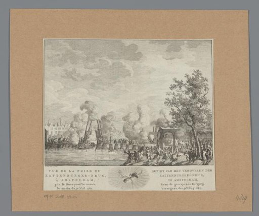 Capture of the Kattenburgerbrug in Amsterdam on 30 May 1787