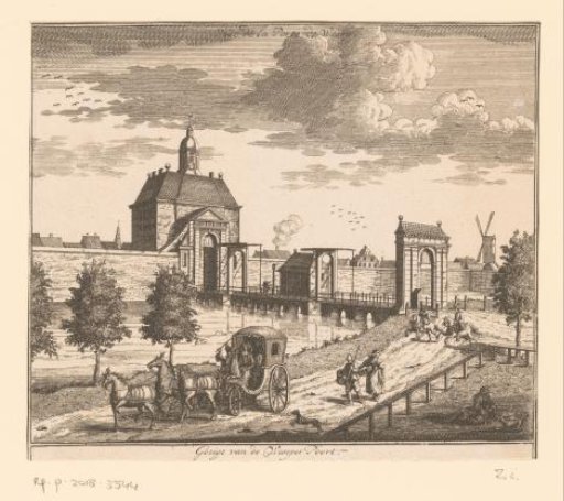 View of the Weesperpoort in Amsterdam