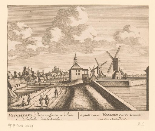 View of the Weesperpoort in Amsterdam