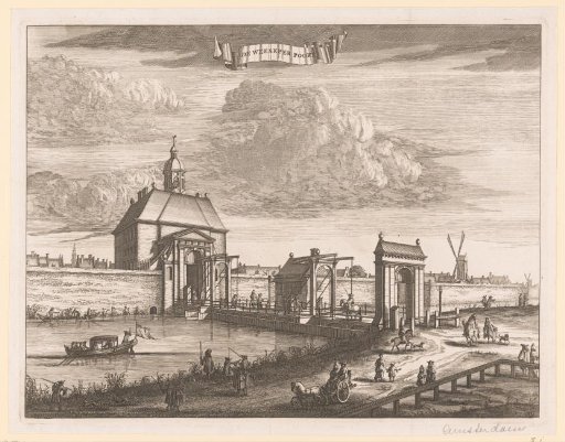 View of the Weesperpoort in Amsterdam