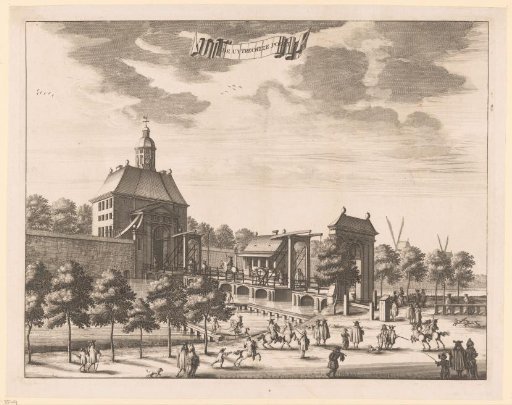 View of the Utrechtsepoort in Amsterdam