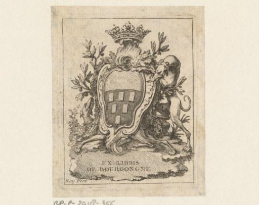 Ex libris of De Bourgongne