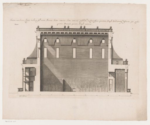 Cross-section of a building