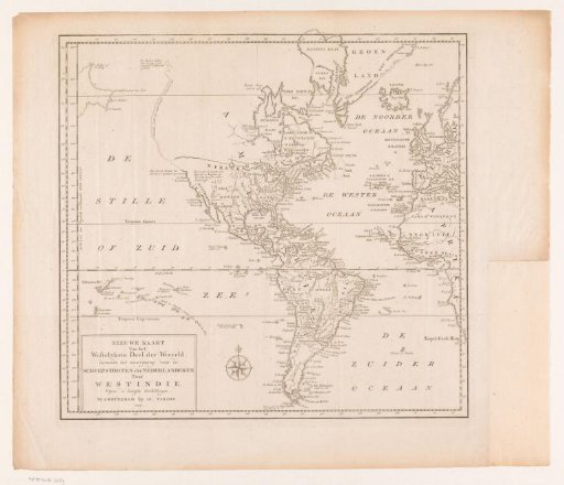 Map of the western part of the world