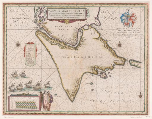 Map of the Strait of Magellan