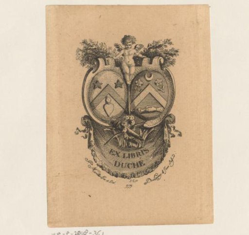 Ex libris of Duché